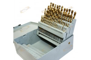 60 Pc Titanium Nitride Coated Numbered Drill Bit Set #1 ~ #60 (0.228"-0.04)